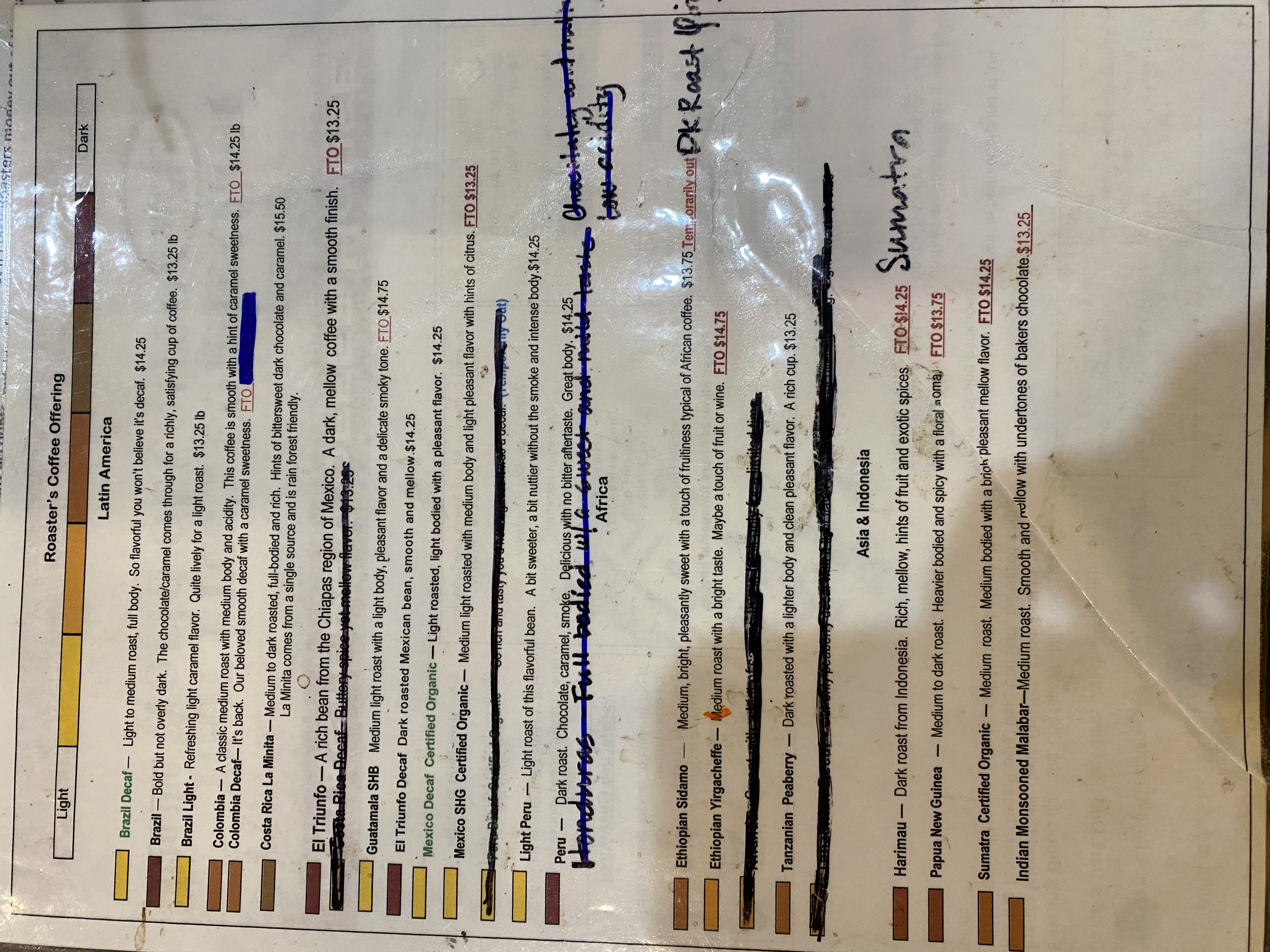 Roasters Book Page 1