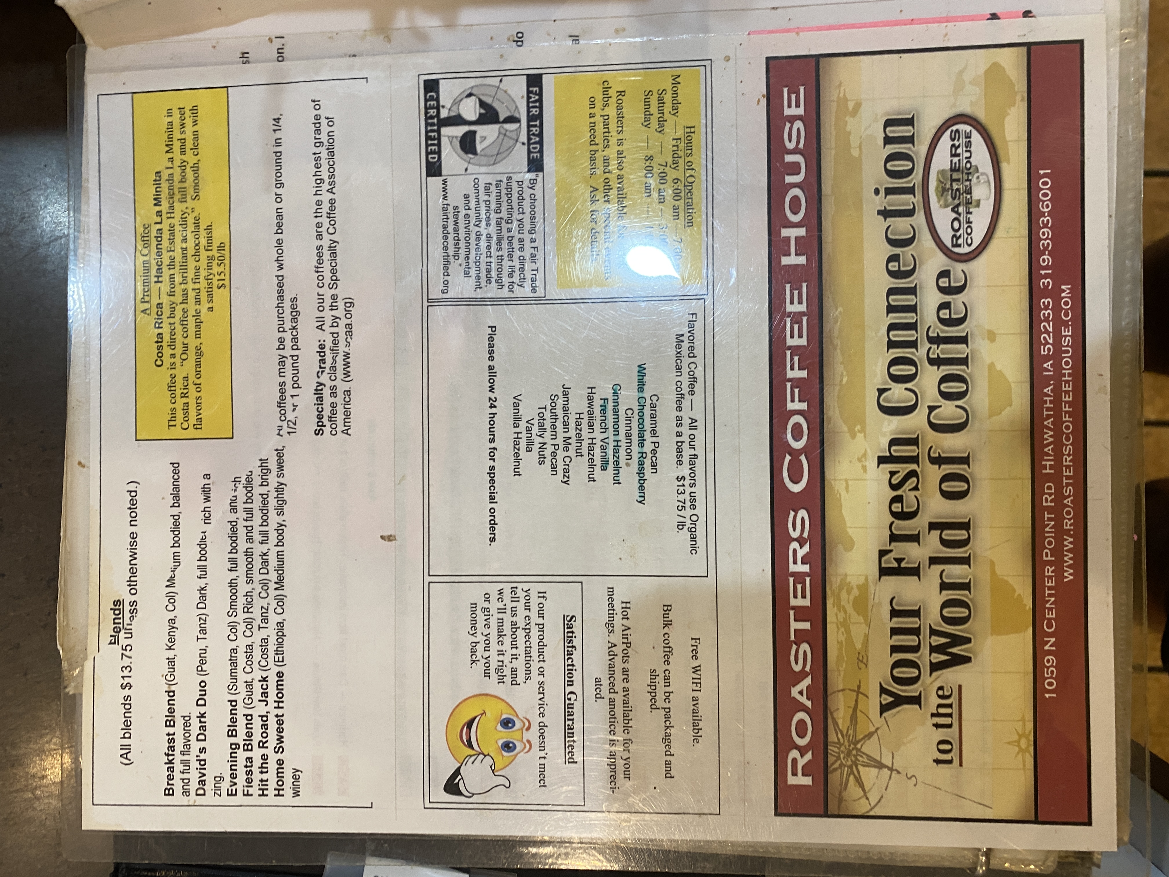 Roasters Book Page 3