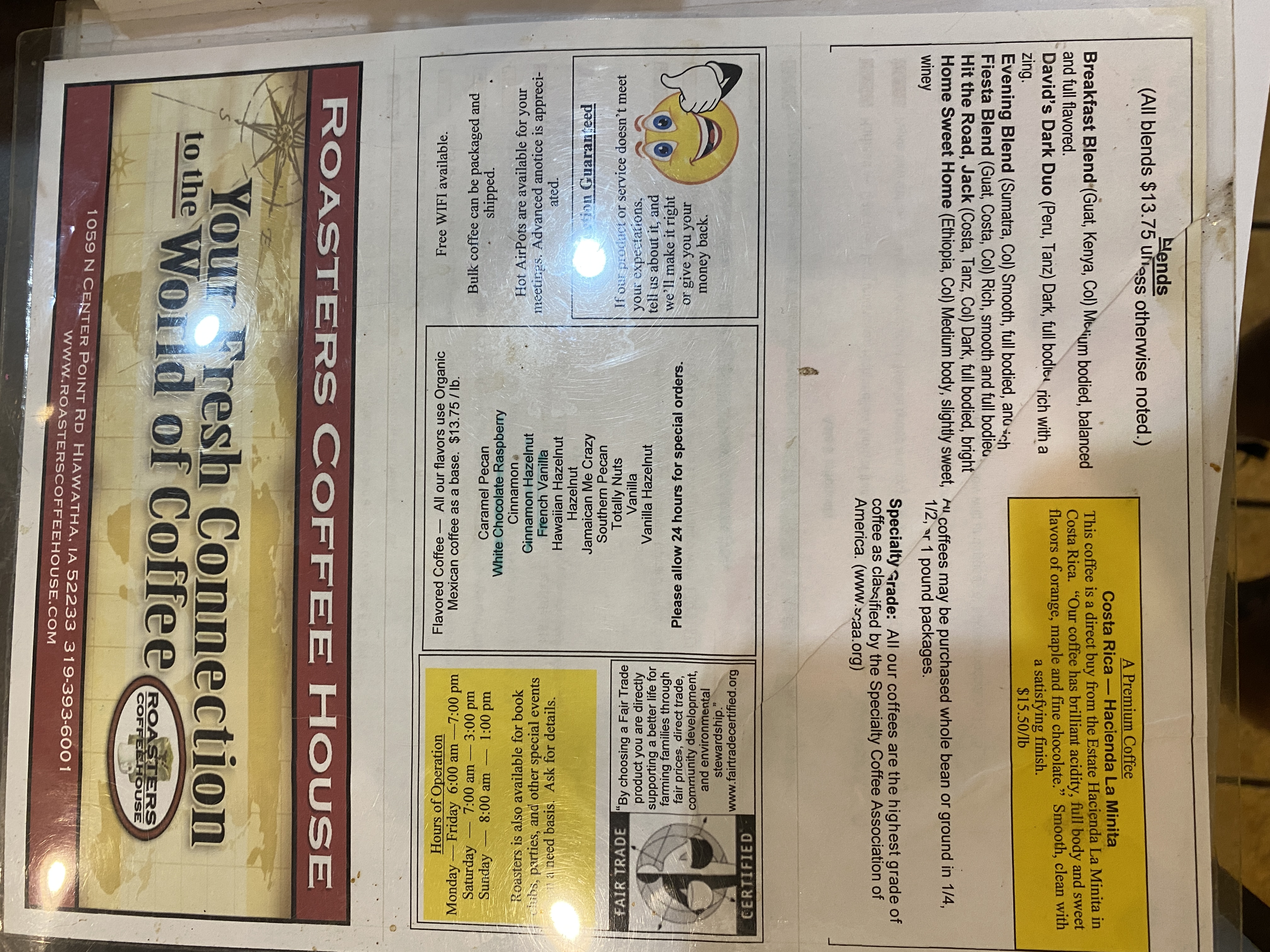 Roasters Book Page 4