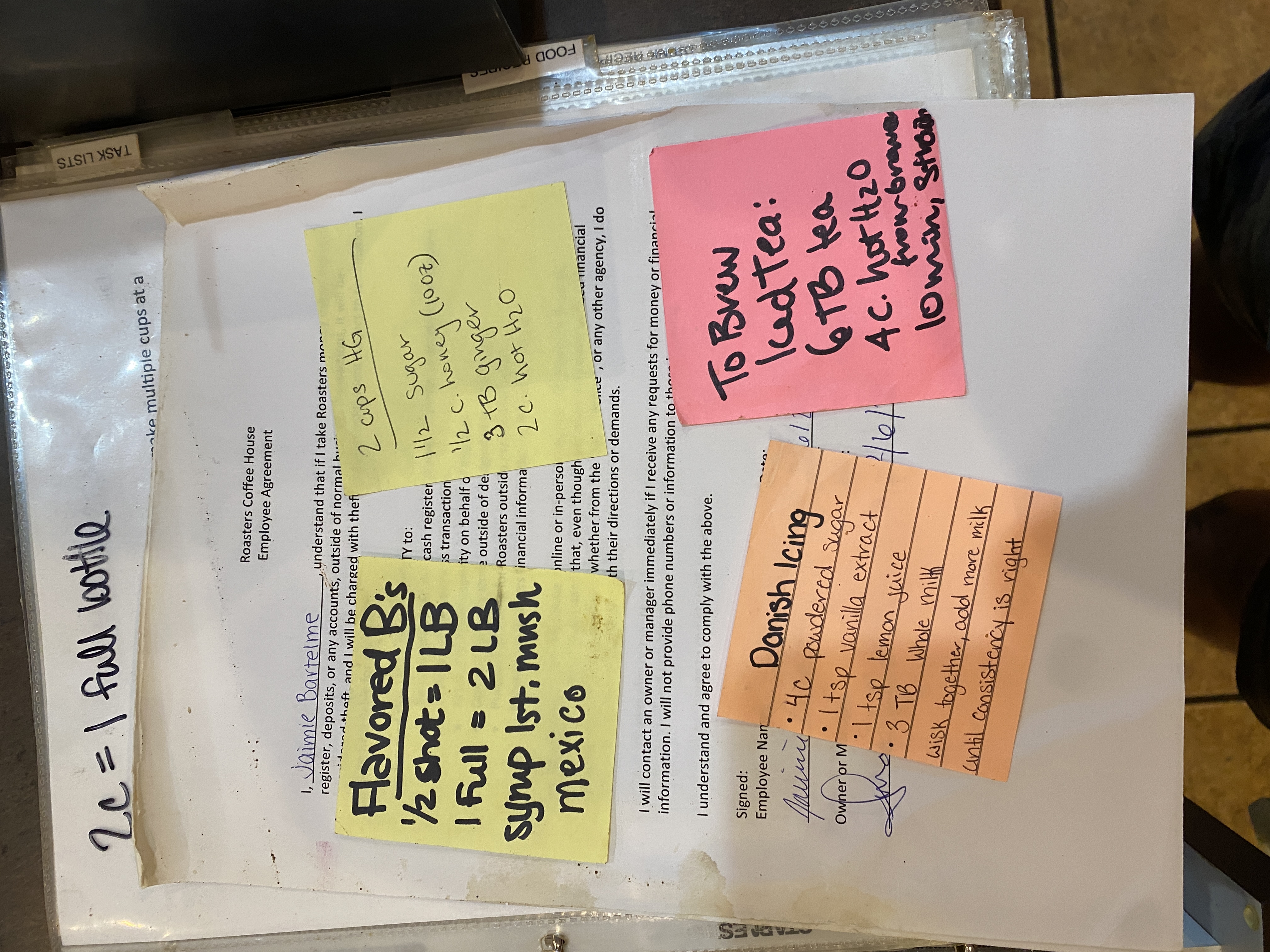 Roasters Book Page 5